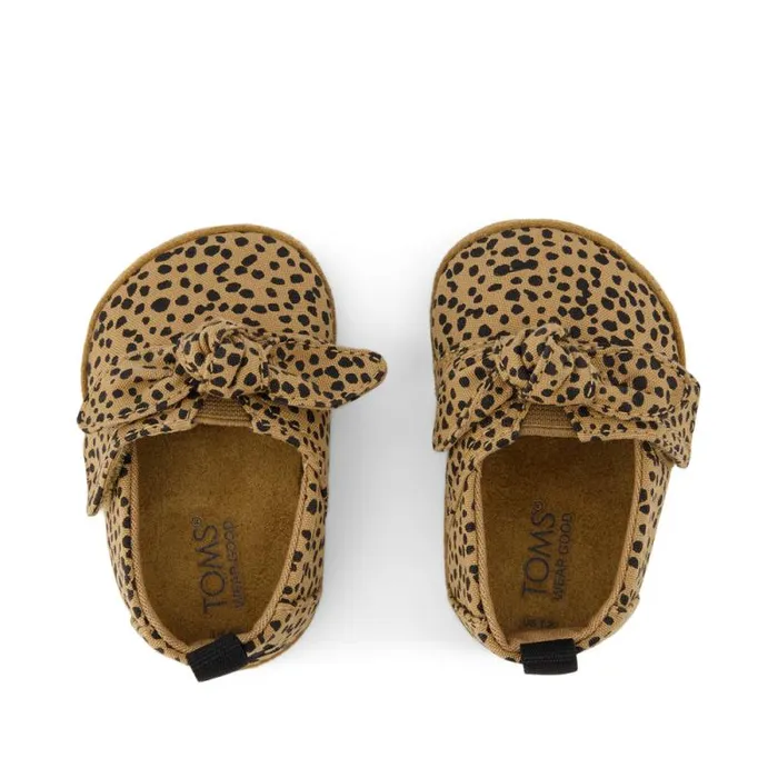 Toms Alpargatas Layette Alpargata Crib Shoe Tan Mini Cheetah 8211 Kids