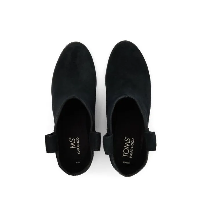 Toms Boots and Booties Constance Heeled Boot All Black 8211 Women