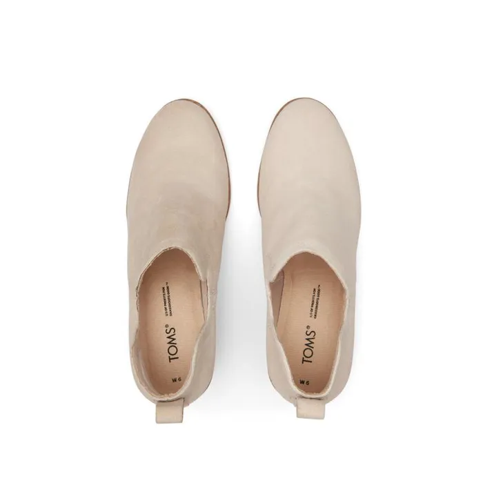 Toms Boots and Booties Kallie Wedge Bootie Beige 8211 Women