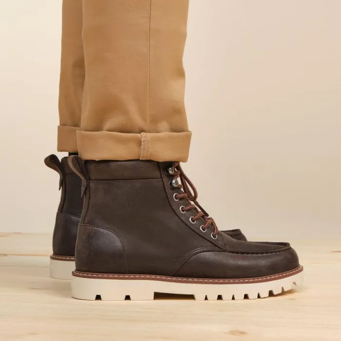 Toms Dress Casual Palomar Boot Dark Brown Water Resistant Leather 8211 Men