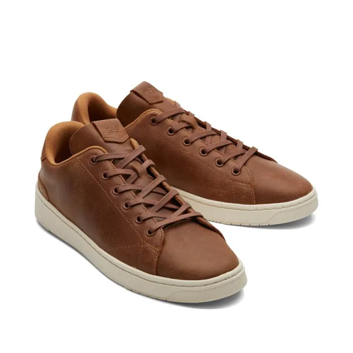 Toms Dress Casual TRVL LITE LaceUp Sneaker Tan Leather 8211 Men Toms Dress Casual TRVL LITE LaceUp Sneaker Tan Leather 8211 Men
