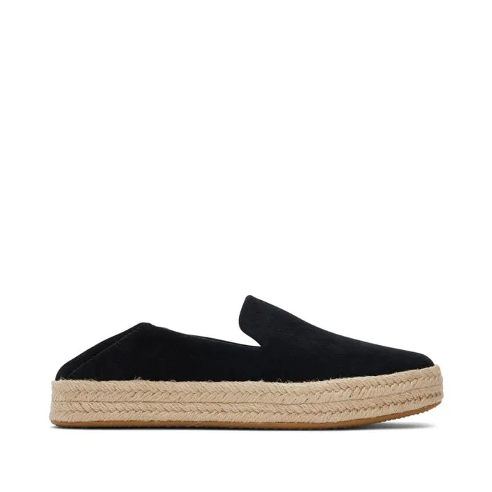 Toms Espadrilles Carolina Espadrille Suede Black 8211 Women Toms Espadrilles Carolina Espadrille Suede Black 8211 Women