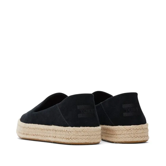 Toms Espadrilles Carolina Espadrille Suede Black 8211 Women Toms Espadrilles Carolina Espadrille Suede Black 8211 Women