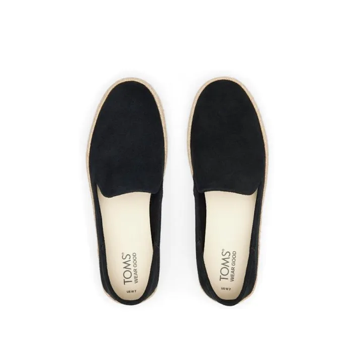 Toms Espadrilles Carolina Espadrille Suede Black 8211 Women Toms Espadrilles Carolina Espadrille Suede Black 8211 Women