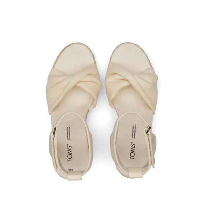 Toms Espadrilles Marisela Wedge Sandal Natural Slubby Woven 8211 Women