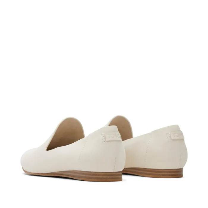 Toms Flats and Loafers Darcy Flat Cream Leather 8211 Women Toms Flats and Loafers Darcy Flat Cream Leather 8211 Women