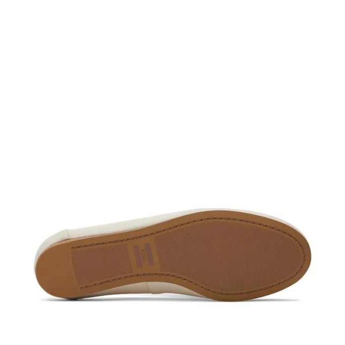 Toms Flats and Loafers Darcy Flat Cream Leather 8211 Women Toms Flats and Loafers Darcy Flat Cream Leather 8211 Women