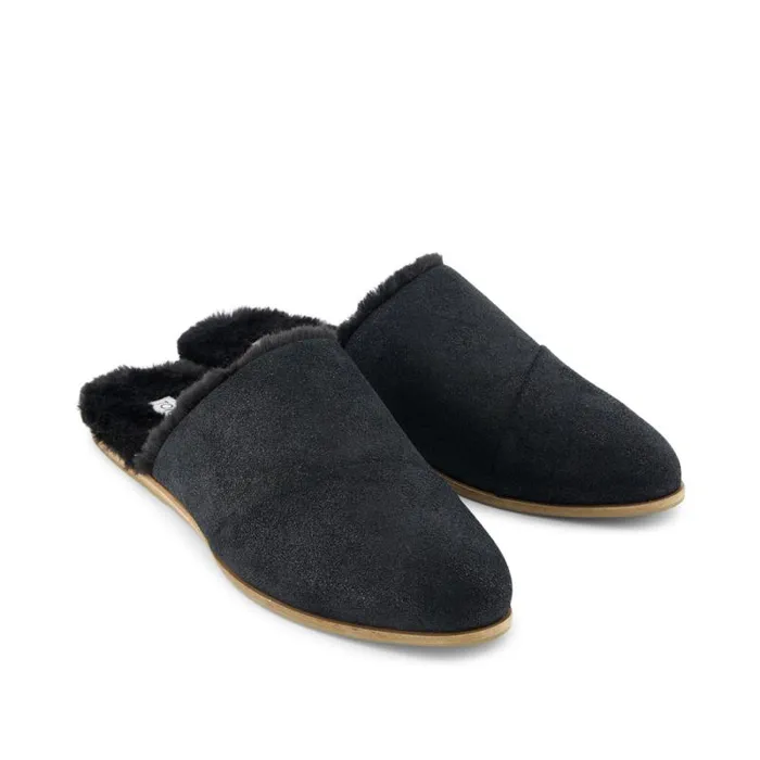 Toms Flats and Loafers Jade Flat Cozy Black 8211 Women Toms Flats and Loafers Jade Flat Cozy Black 8211 Women