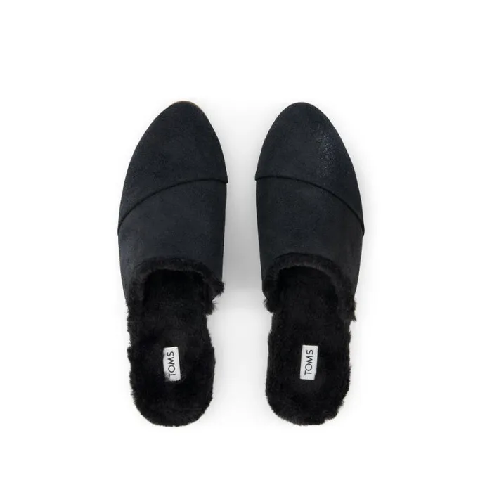 Toms Flats and Loafers Jade Flat Cozy Black 8211 Women Toms Flats and Loafers Jade Flat Cozy Black 8211 Women