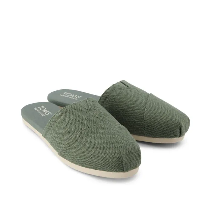Toms Mules and Slides Alpargata Mule Green Heritage Canvas 8211 Women
