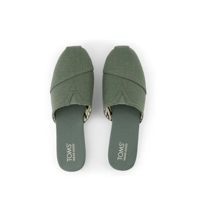 Toms Mules and Slides Alpargata Mule Green Heritage Canvas 8211 Women