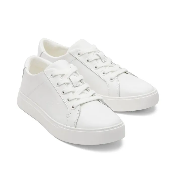 Toms Sneakers Kameron LaceUp Sneaker White Leather 8211 Women