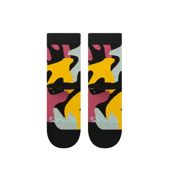 Toms Socks Quarter Crew Socks Abstract Floral 8211 Gear Toms Socks Quarter Crew Socks Abstract Floral 8211 Gear