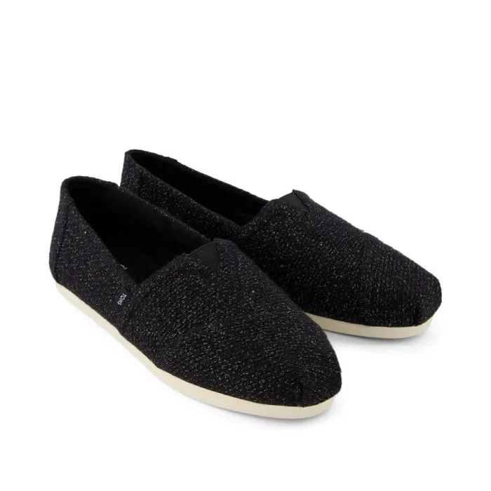 Toms TOMS Classics Alpargata Cloudbound Black Sparkle Knit 8211 Women