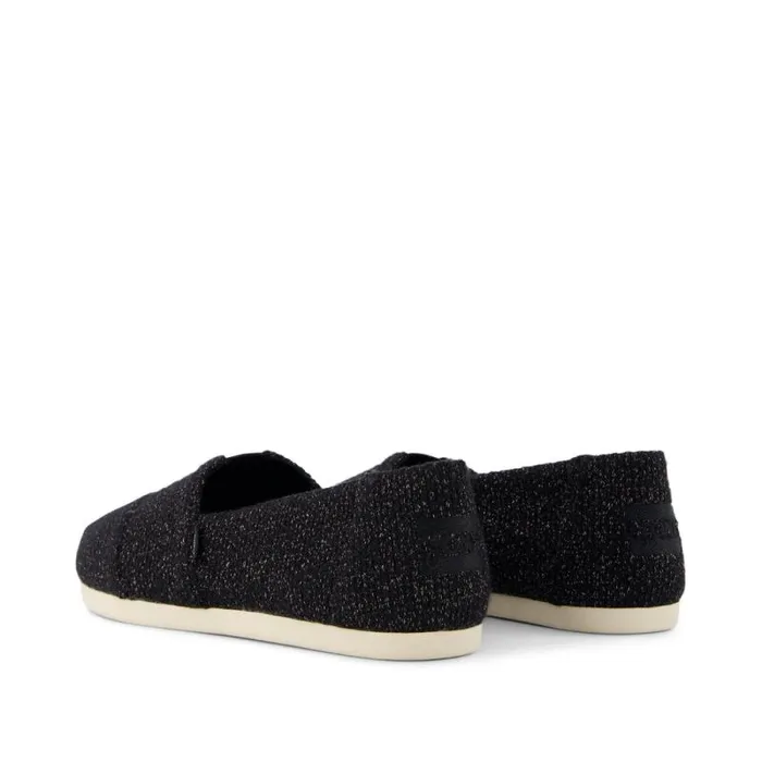 Toms TOMS Classics Alpargata Cloudbound Black Sparkle Knit 8211 Women