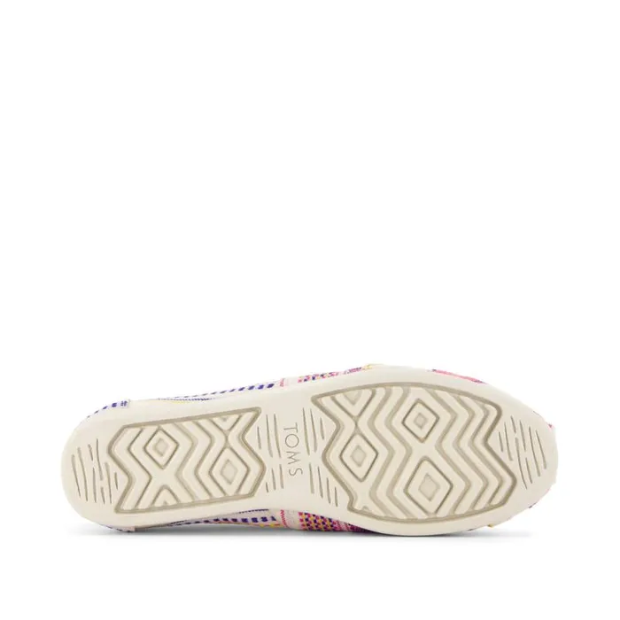 Toms TOMS Classics Alpargata Cloudbound Fuchsia Sunset Woven Stripes 8211 Women Toms TOMS Classics Alpargata Cloudbound Fuchsia Sunset Woven Stripes 8211 Women