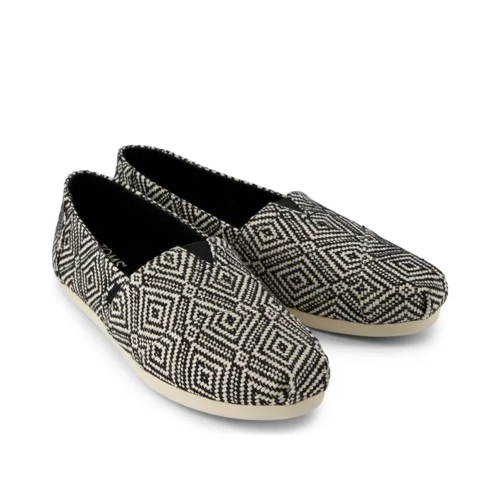 Toms TOMS Classics Alpargata Cloudbound Geo Woven Black 8211 Women Toms TOMS Classics Alpargata Cloudbound Geo Woven Black 8211 Women