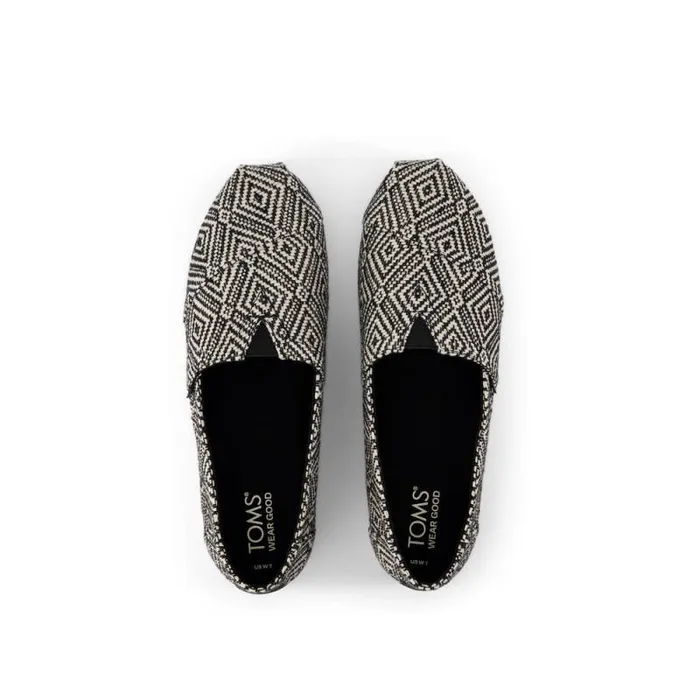 Toms TOMS Classics Alpargata Cloudbound Geo Woven Black 8211 Women Toms TOMS Classics Alpargata Cloudbound Geo Woven Black 8211 Women