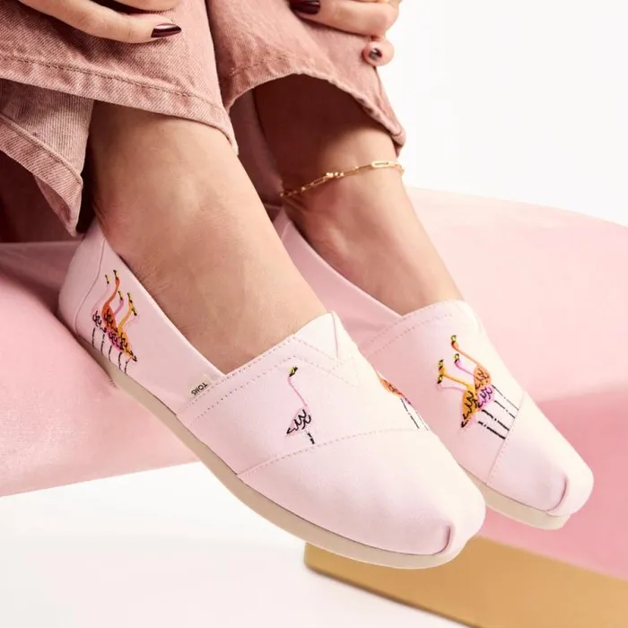 Toms TOMS Classics Alpargata Cloudbound Pink Flamingos 8211 Women Toms TOMS Classics Alpargata Cloudbound Pink Flamingos 8211 Women