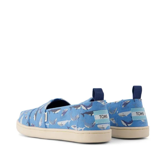 Toms TOMS Classics Alpargata Kids Shoe Blue Glow In The Dark Whales 8211 KidsWomen Toms TOMS Classics Alpargata Kids Shoe Blue Glow In The Dark Whales 8211 KidsWomen