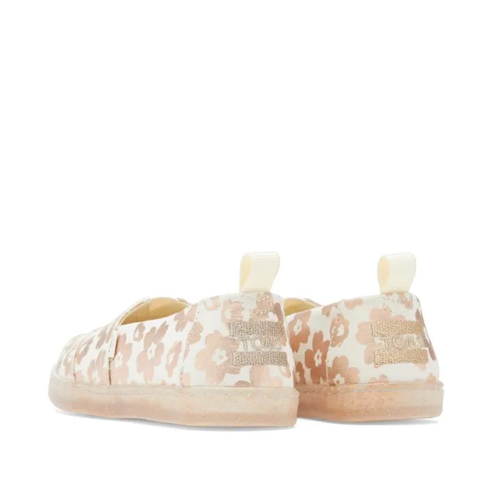 Toms TOMS Classics Alpargata Kids Shoe Ojai Foil Floral 8211 KidsWomen Toms TOMS Classics Alpargata Kids Shoe Ojai Foil Floral 8211 KidsWomen