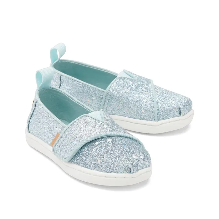 Toms TOMS Classics Alpargata Toddler Shoe Mint Cosmic Glitter 8211 KidsWomen