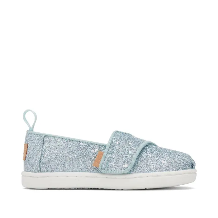 Toms TOMS Classics Alpargata Toddler Shoe Mint Cosmic Glitter 8211 KidsWomen Toms TOMS Classics Alpargata Toddler Shoe Mint Cosmic Glitter 8211 KidsWomen