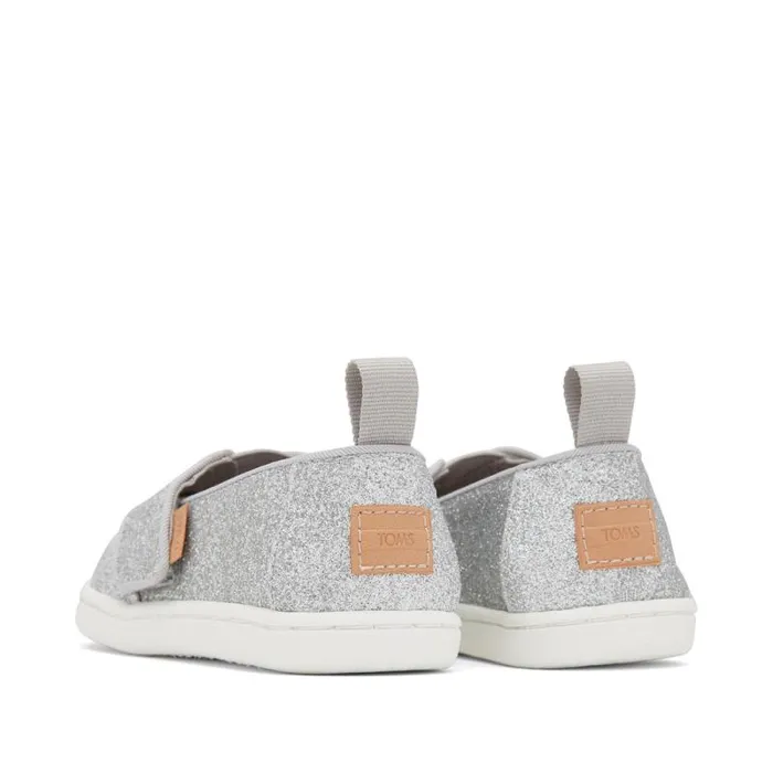 Toms TOMS Classics Alpargata Toddler Shoe Silver Glitter 8211 KidsWomen Toms TOMS Classics Alpargata Toddler Shoe Silver Glitter 8211 KidsWomen