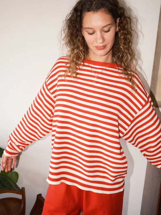 Tops 8220I Can8217t Believe it8217s Not Vintage8221 Crewneck Red Stripe Lisa Says Gah Women
