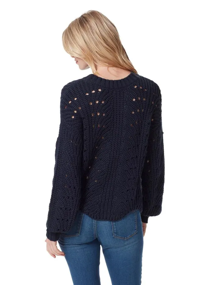Tops Clothing Jessica Simpson Fayette Sweater In Navy Blazer