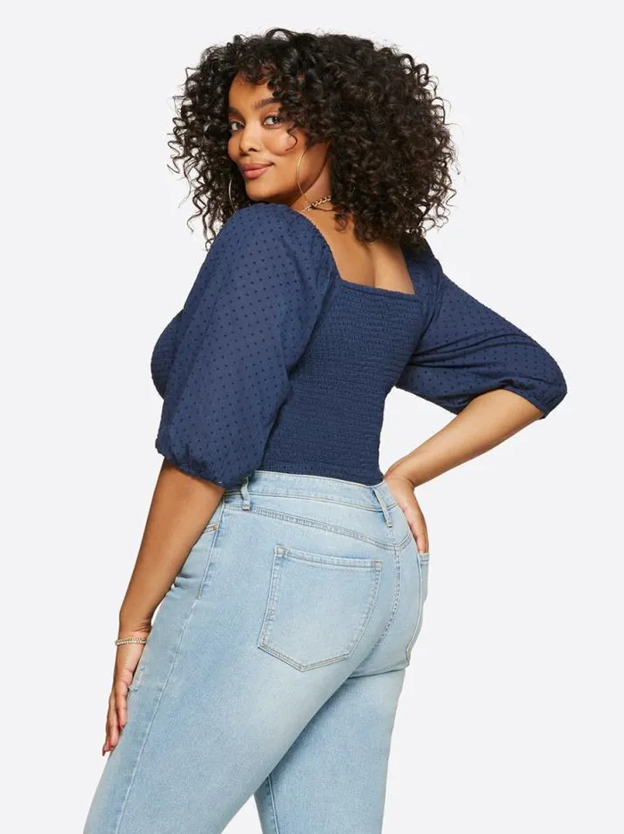 Tops Clothing Jessica Simpson Katiya Top In Dress Blues