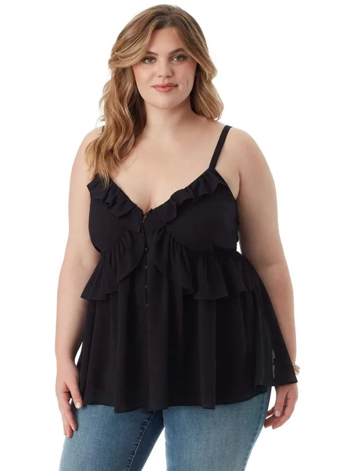 Tops Clothing Jessica Simpson Lisabeth Cami In Black