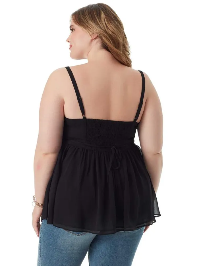 Tops Clothing Jessica Simpson Lisabeth Cami In Black