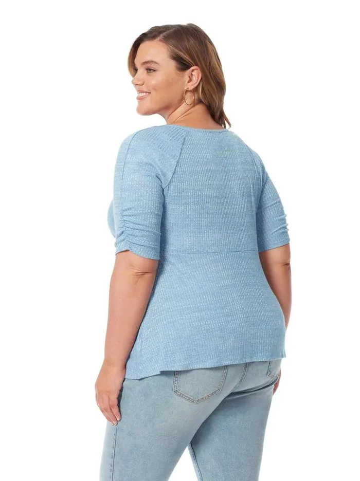 Tops Clothing Jessica Simpson Lyndsey Top In Blue Yonder