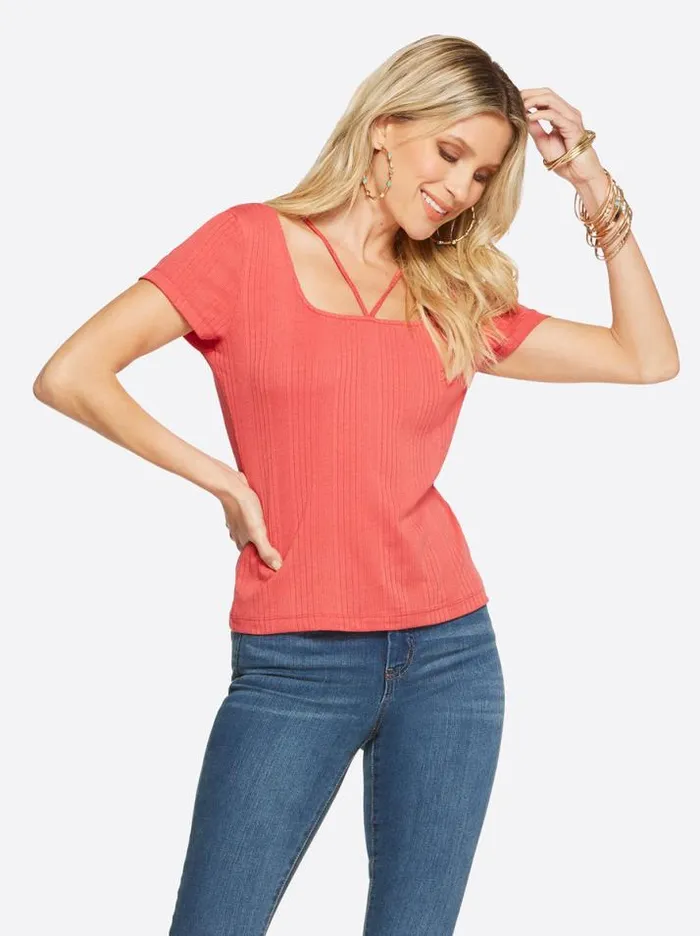 Tops Clothing Jessica Simpson Pippa Top In Baked Apple