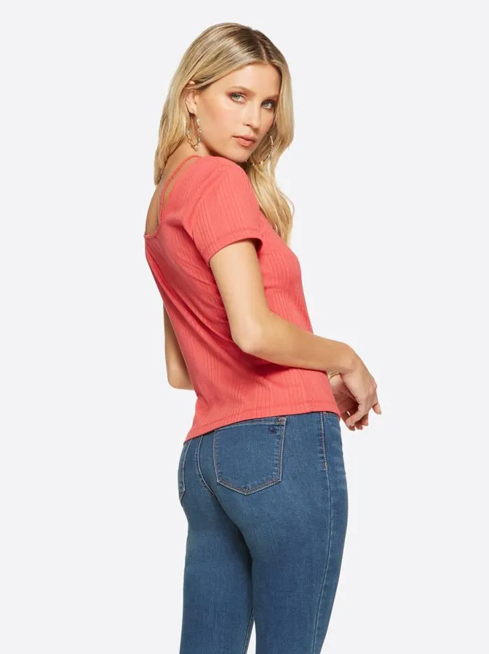 Tops Clothing Jessica Simpson Pippa Top In Baked Apple