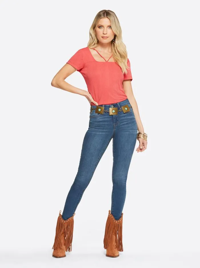 Tops Clothing Jessica Simpson Pippa Top In Baked Apple