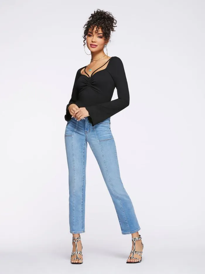 Tops Clothing Jessica Simpson Rori Top In Black