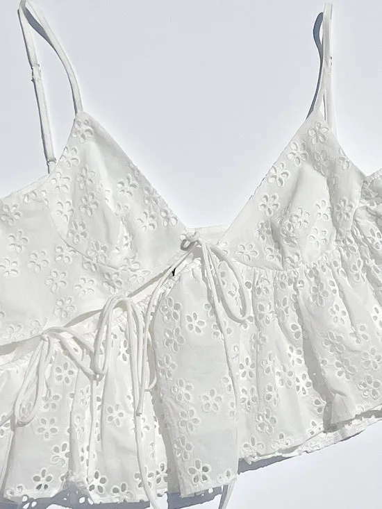 Tops Kimchi Top Milk Eyelet 8211 Lisa Says Gah Women