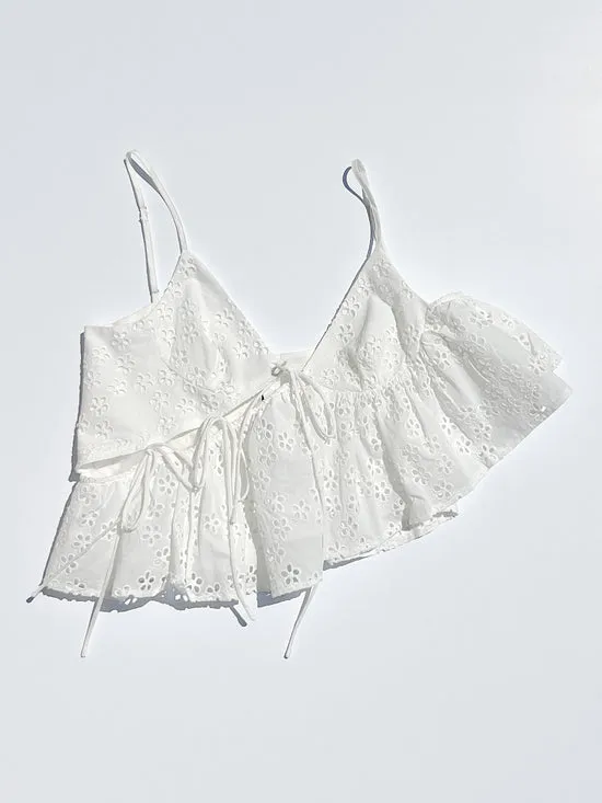 Tops Kimchi Top Milk Eyelet 8211 Lisa Says Gah Women