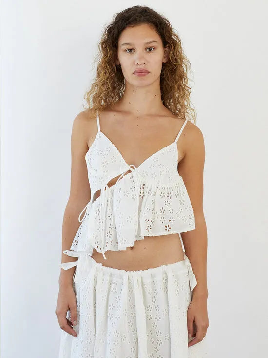 Tops Kimchi Top Milk Eyelet 8211 Lisa Says Gah Women