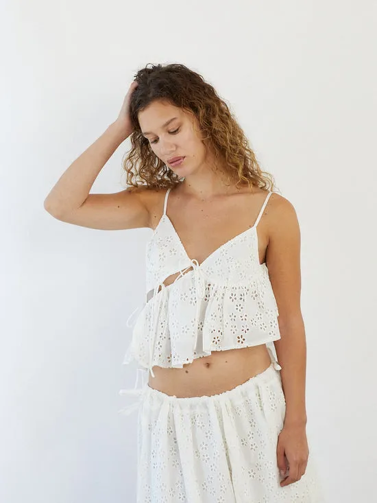 Tops Kimchi Top Milk Eyelet 8211 Lisa Says Gah Women