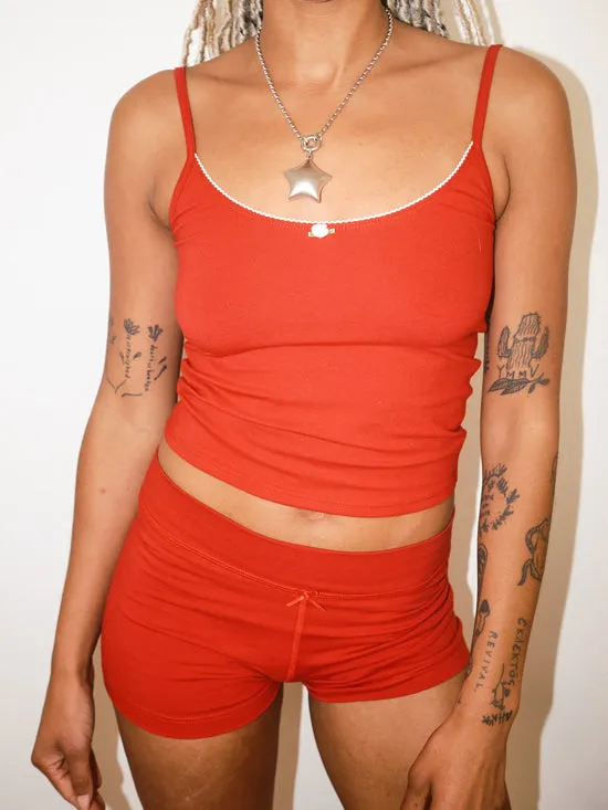 Tops Women Scoop Back Cami Cherry Lisa Says Gah