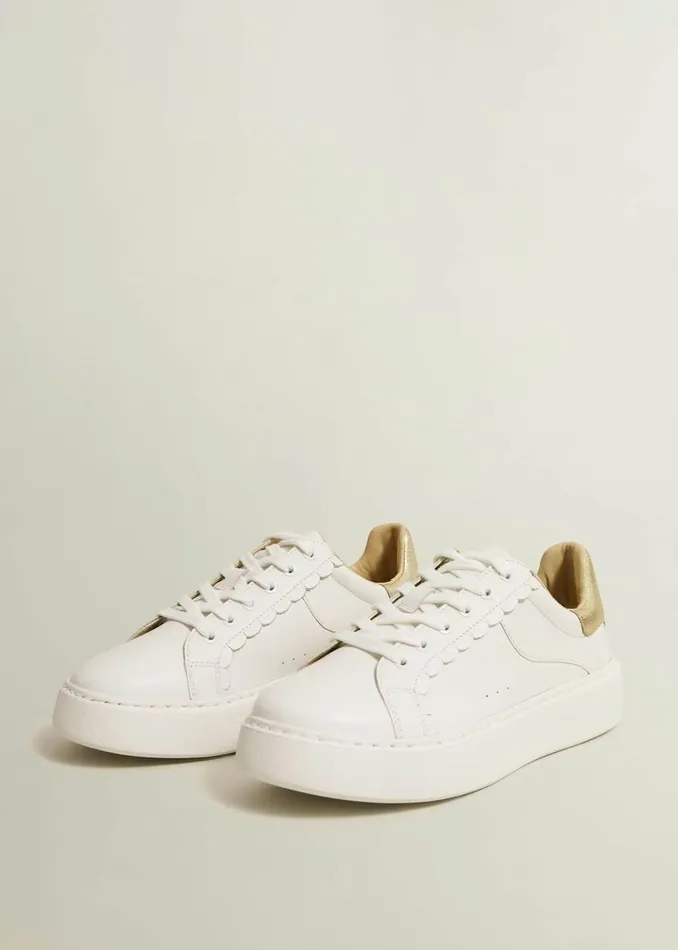Trainers Women HOBBS Dannie Leather Trainers White