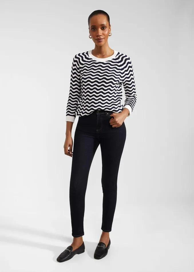 Trousers Women HOBBS Petite Gia Sculpting Jeans Indigo