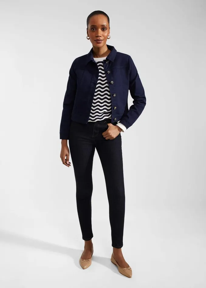 Trousers Women HOBBS Petite Gia Sculpting Jeans Indigo