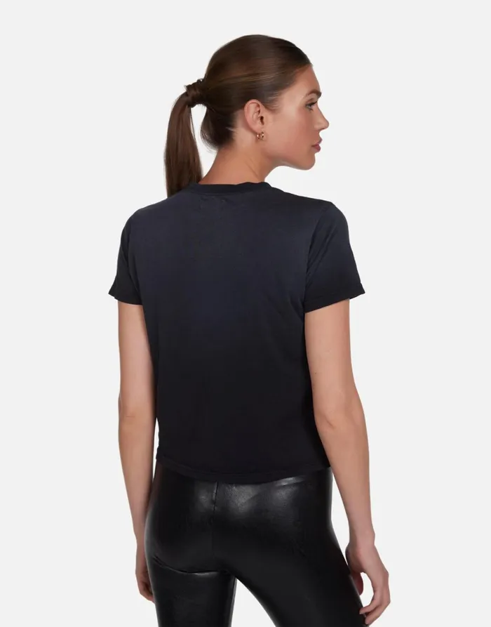 Ursula Ombre Cracked Star Jet Black Ombre Women039s Lauren Moshi Short Sleeve