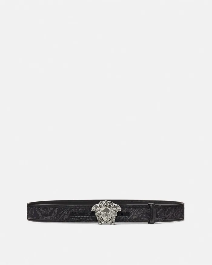 Versace Belts Men Barocco La Medusa Belt 4 Cm Blackprint