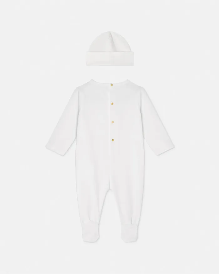 Versace Clothing Kids Medusa Baby Sleepsuit Set Redwhite