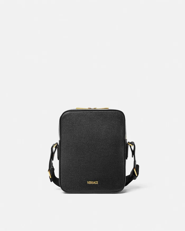Versace Crossbody and Messengers Men Medusa Biggie Crossbody Bag Blackgold